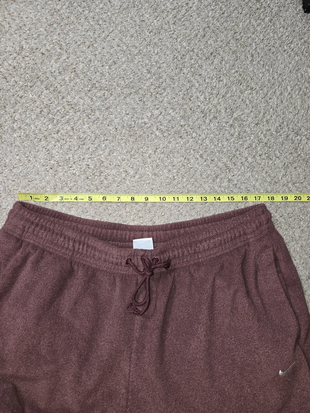 Nike Women's Burgundy Plush Fleece Jogger Pants Size XL